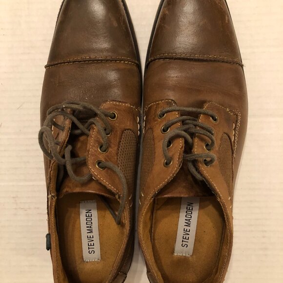 steve Madden men\'s leather Oxford dress shoes  size: 9.5 main image 6